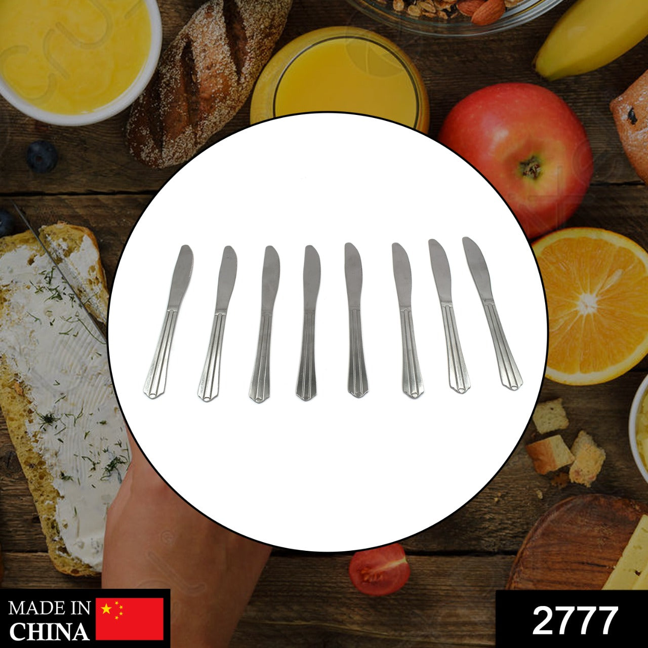 2777 8 Pieces Dinner Knife Cutlery Set Used for Salad sandwich and Portable to be Taken for Outing or Picnic DeoDap 2777 8 Pieces Dinner Knife Cutlery Set Used for Salad sandwich and Portable to be Taken for Outing or Picnic DeoDap